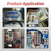 APIELE 15A Screw Terminal Block 12 Position Dual Row Covered