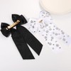 NLCAC 2PCS Christmas Hair Bows for Women Xmas Snowflake Hair