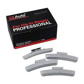CKAuto MC-Series Zinc Clip on Wheel Weights, 1.5oz, Coated, 25 Pcs/Box