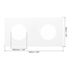 PATIKIL 2x2 Coin Flips 100pcs 26.5mm Cardboard Coin Holder Paper