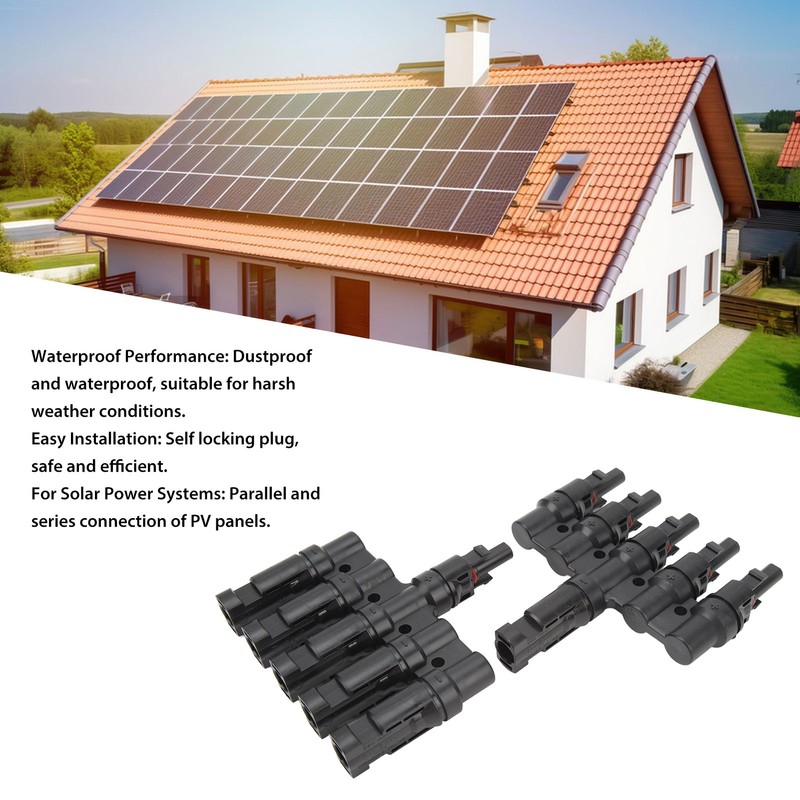 Solar T Branch Connector 1 to 5 PPO IP67 Waterproof