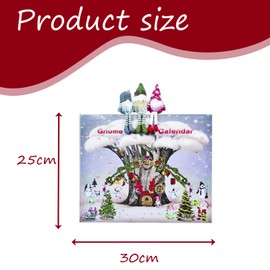 Christmas Gnome Advent Calendar 2024, 24 Gnome Doll Christmas Countdown Calendar, Giant Gnome Advent Calendar 2024 with Collectible Gnome Dolls Meticulously Designed Christmas Gnome Advent Calendar