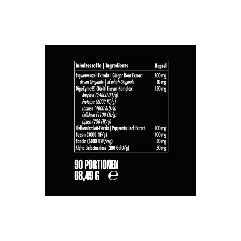 Big Zone Enzymes + (90 Capsules) | Enzymes Digestion /