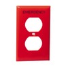 Leviton 1-Gang Duplex Device Receptacle Wallplate, Standard Size, Thermoplastic Nylon,