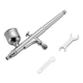Wiltec Airbrush Gun Type HS-30-1, Air Brush with 0.3 mm Nozzle and Liquid Cup 7 ml, Precise Airbrush Gun for Nails, Tattoo, Model Making