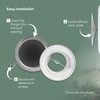 Vent Systems Diameter 150 mm Round Disc Valve White Metal