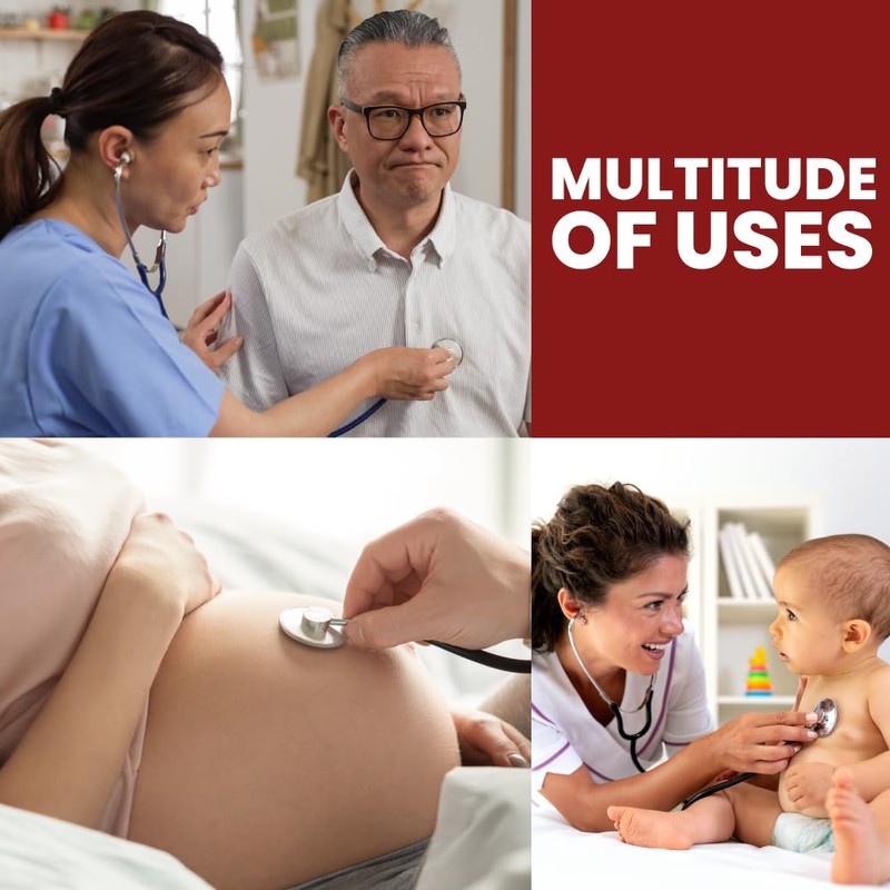 Single Head Lightweight Stethoscope for Doctors, Nurses, Students, Medical, &