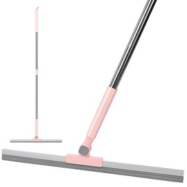 Rubber Squeegee Broom for Indoor Cleaning - Removes Pet Hair, Fine Dust, and Liquids from Smooth Floors and Rugs Pack Silicone