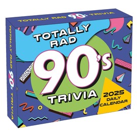 Totally Rad 90s 2025 Boxed Daily Desk Calendar Trivia Challenge
