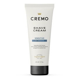 Cremo Cremo Sensitive Shave Cream, Astonishingly Superior Ultra-Slick Shaving Cream for Men, Fights Nicks, Cuts and Razor Burn, 6 Fl Oz