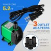 Simple Deluxe 800 GPH Submersible Water Pump with Adjustable Intake,