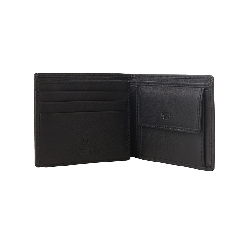 TOM TAILOR Jerrie Herren Geldbörse Klein Querformat Klein Schwarz