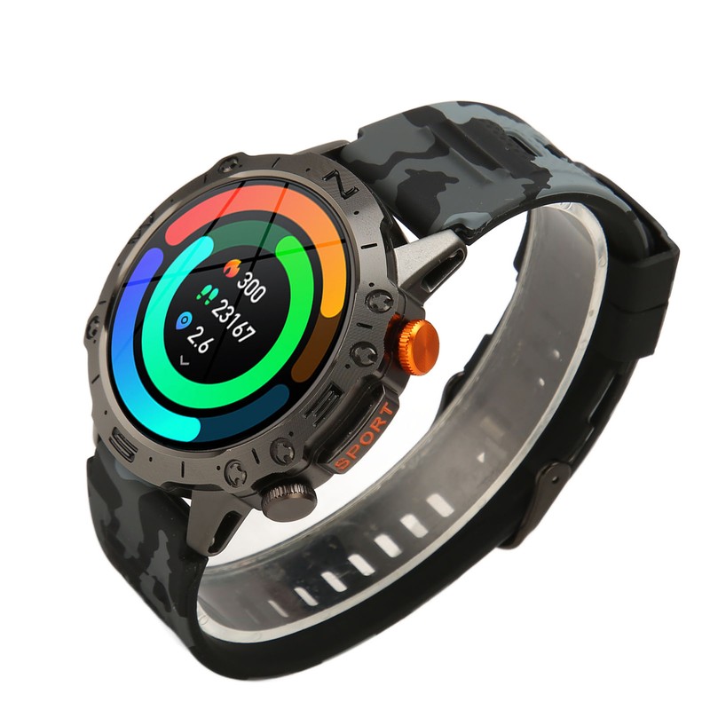 Smart Watches Camouflage Black With External Speaker Outdoor Smart Watch