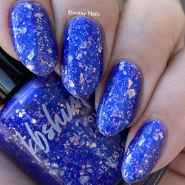 KBShimmer Freeze The Day Flakie Nail Polish 0.5 oz Full Sized Bottle