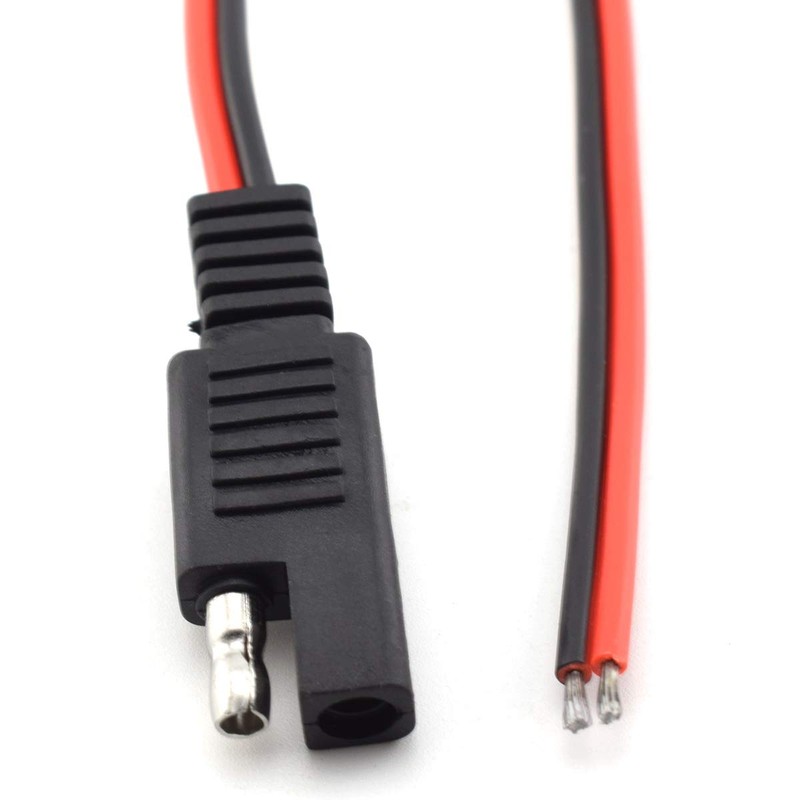 SDTC Tech 2 Pcs 18AWG SAE Extension Cable 2-Pin SAE