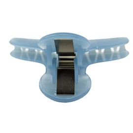 1 x Hair Clip Classic 8 x 4 cm in Dove Blue - Made in Germany WeLoveBeads