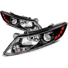 OCPTY Headlight assembly Pair Replacement for 2011-2013 for KIA OPTIMA Lens Color：: Clear Bulbs Not Included 921012T121 KI2502155