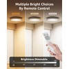 2 Pack IP54 Waterproof Rechargeable Shower Light Indoor, 12000mAh Motion
