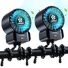 AMTIFO 2-Pack Stroller Fan for Baby: USB Rechargeable, Quiet, Adjustable