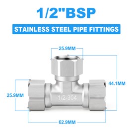 ERGAOBOY 2 Pcs 304 Stainless Steel 90 Degree Elbow 2 Ends Flexible Movable Connector, 3/4" Female and Male for Sprayer, Angled Valve, Shower Arm