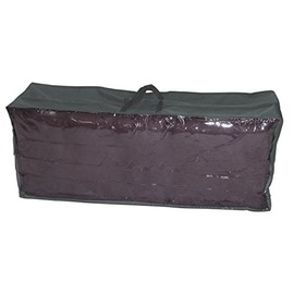 greemotion Schutzhülle für Garten-Kissen - Tragetasche Gartenpolster Grau - Aufbewahrungstasche für Gartenkissen aus Polyester - Hülle Loungekissen 125x50x32 cm
