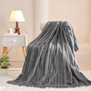 Lanqinglv Cuddly Fluffy Blanket, Grey, Thick Cuddly Blanket, Plush Flannel