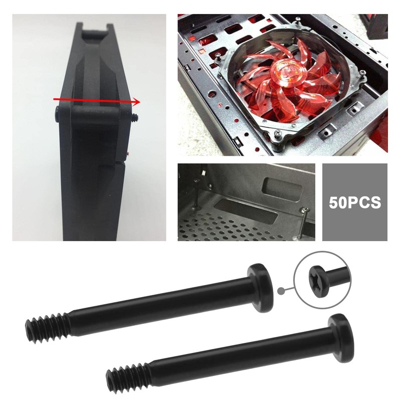 VGOL Computer Case Fan Screws Kit PC Fan Screws Computer