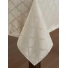 HLC.ME Modena Fabric Tablecloth, Jacquard Fabric Table Cloth for Rectangle
