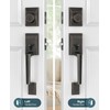 Calzibeno Modern Oil Rubbed Bronze Front Door Lock Set for