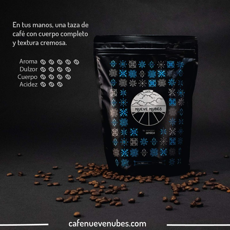 Espressoamico Cafe Nueve Nubes, En Grano - 500 Gr