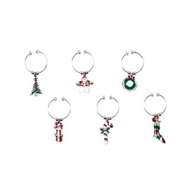 Avanti Enamelled Christmas Wine Charms