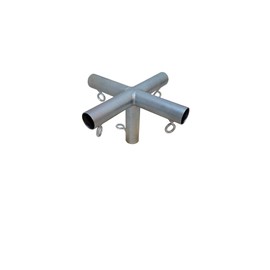 1-5/8” 90 Degree Flat Top Canopy Frame Fittings with Eyebolts (Choose Type) (5-Way-Center)