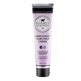 Dionis Goat Milk Skincare 3.3 oz Lavender Blossom Scented Hand & Body Cream - Cruelty Free Travel Size Hand Lotion For Hydrating & Moisturizing Dry Skin Relief - Paraben Free Formula Made In The USA