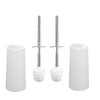 Juego de 2 Cepillo para Sanitario con Base, 37cm Blanco