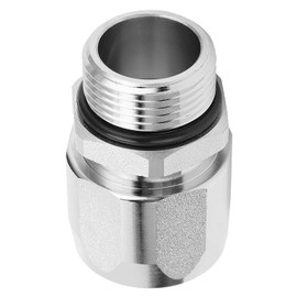 Fuel Hose Swivel Connector, 1Pcs Hose Fitting Connector 1 Inch Thread for Fuel Nozzle, Gun‑Hose Swivel Joint Fuel Dispenser Accessories(Stupid Connector)