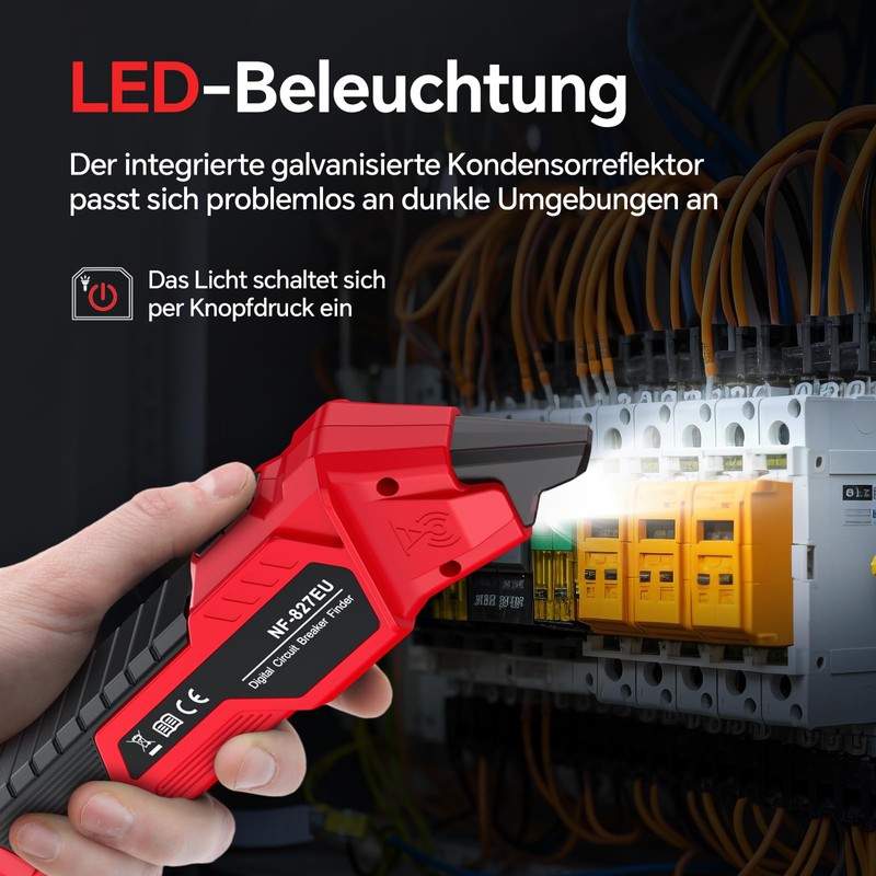 NOYAFA NF-827EU Socket Tester, Fuse Finder with RCD Test and