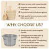BNEHS Sauna Bucket and Ladle, Sauna Accessories Made of Hand-Made