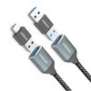 EBEETECH 3.3FT USB 3.0 to Extension Cable Female Cord, A