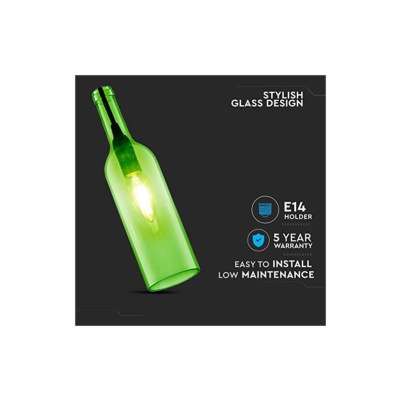 V-TAC SKU.3767 VT-7558 Pendant Light Bottle Design Plastic and Other