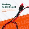 Red LED Flashing Dummy Alarm Warning Security Light 12v Car