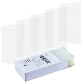 Binditek 100 Pack 5mil Thermal Laminating Pouches, 2.5 x 4.25 Inches Laminating Sheets with Hole, ID Badge Without Clip, Ultra Clear, HeatSeal, Glossy, for Students and Coworkers