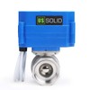 U.S. Solid motor ball valve, 9-24 V, 3 wires.