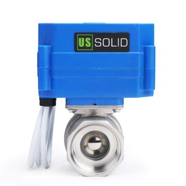 U.S. Solid motor ball valve, 9-24 V, 3 wires.