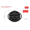 DYNAMIC COOKWARES Naturally Nonstick Mini Paniyaram Pan | 8 Inch/20.9