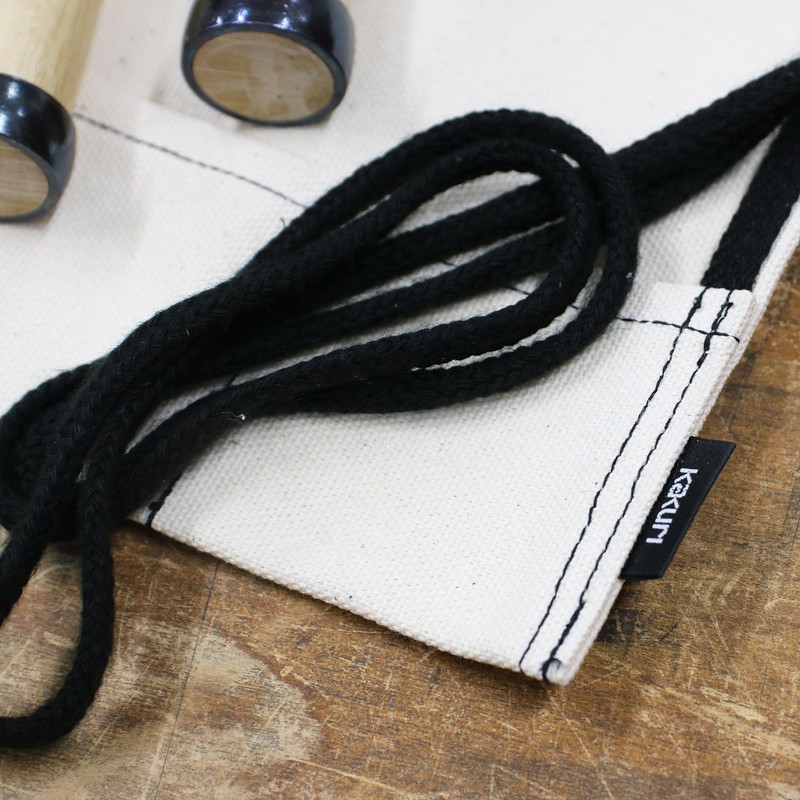 KAKURI Chisel Roll Up Pouch, Heavy-Duty Canvas, 12 Pockets Tool