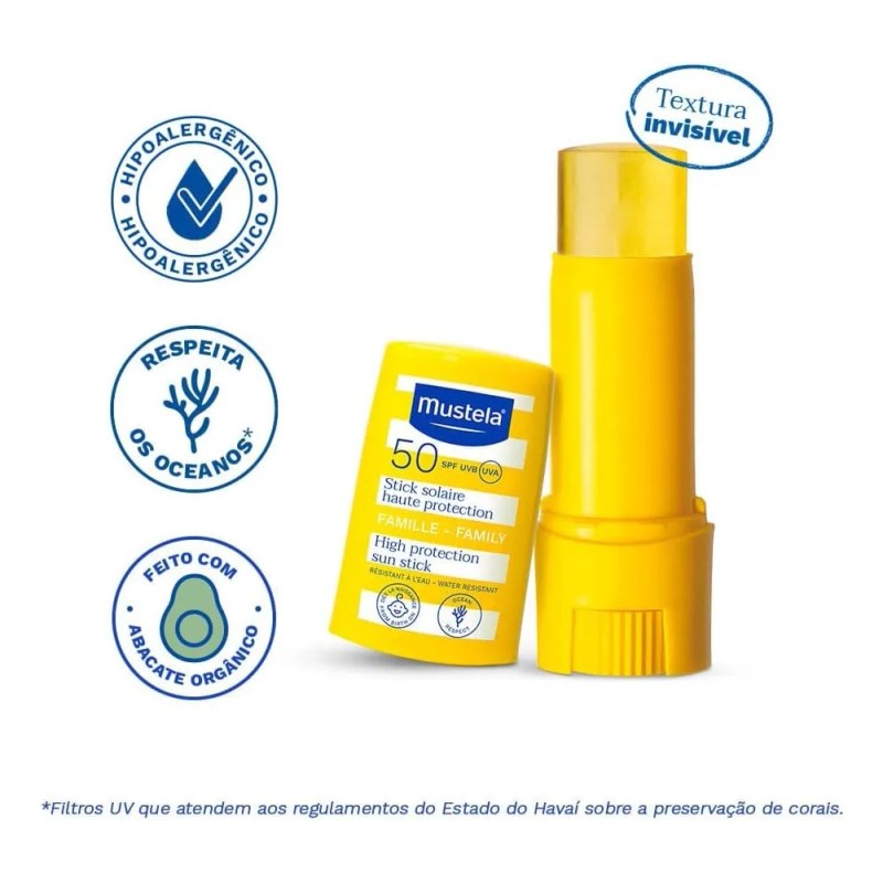 Bloqueador En Barra Mustela Y Agua Para Peinar