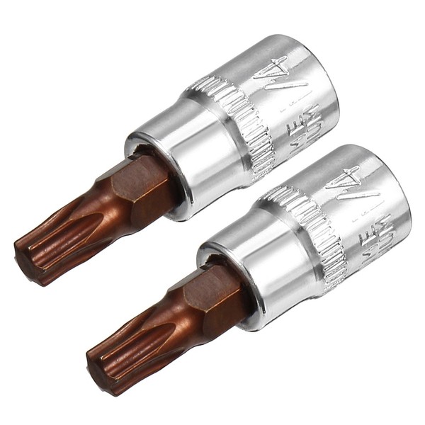 sourcing map 2pcs 1/4" Drive x T30 Torx Bit Socket,