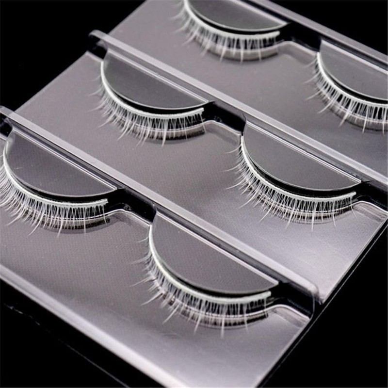White False Eyelashes for Cosplay White False Eyelashes Natural False