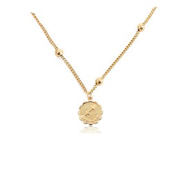 Women Gold 12 Constellation Zodiac Necklace Dainty Horoscope Sign Pendant Necklace Birthday Gifts For Her Jewelry (sagittarus)