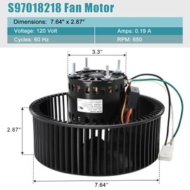 S97018218 S97020048 Fan Motor for Broan Nutone QTXE110, QTRN110, QTRN110L, QTR110, QTR110L, QTN110E, QTN110LE, QT110LE, QTXEN110, QT110E QT90E Bathroom Exhaust Fan Motor for Nutone Replacement Parts